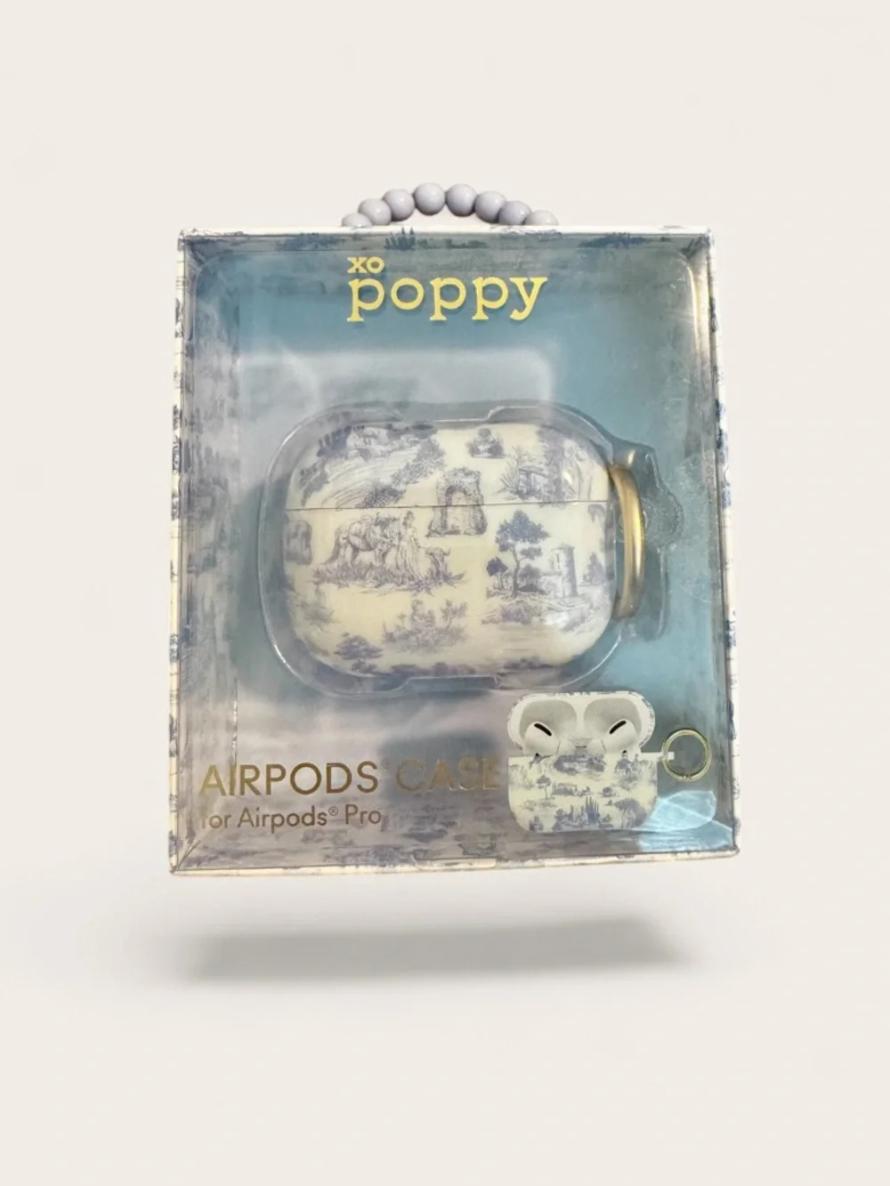 xo poppy AirPods Pro Case - Blue Toile